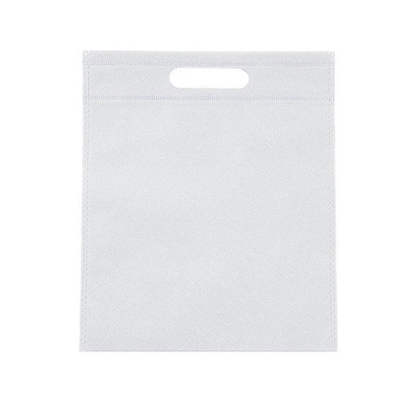 Reusable Die Cut Handle Shopping Bags White Case 100pcs