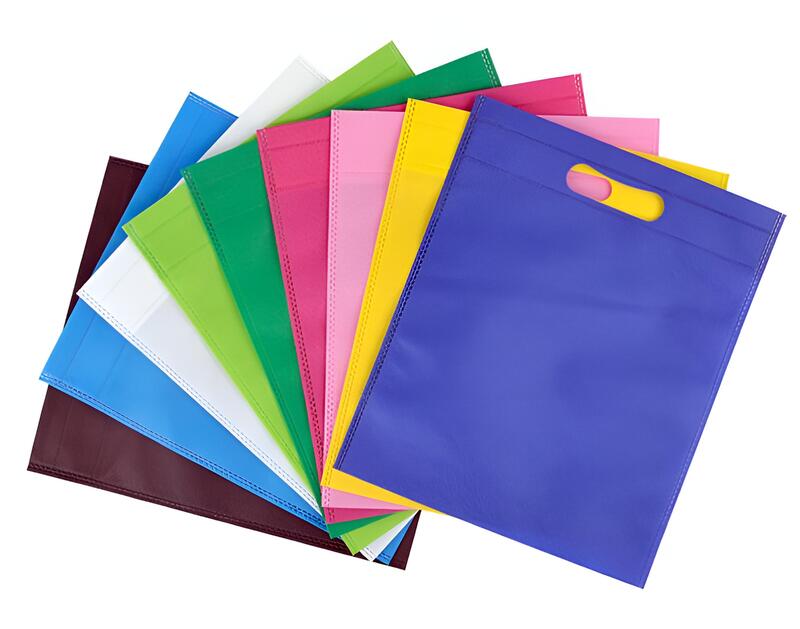 Reusable Die Cut Handle Shopping Bags - Case 100pcs