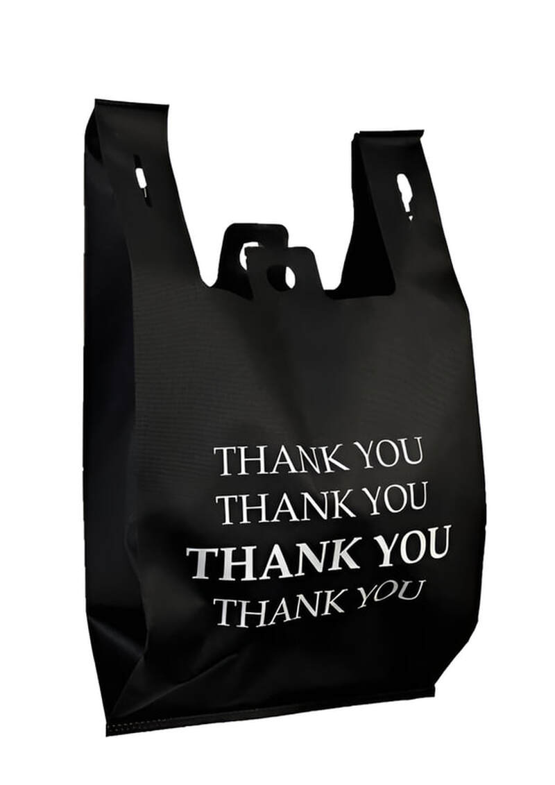 T-Shirt bag with Thank You/Merci Print